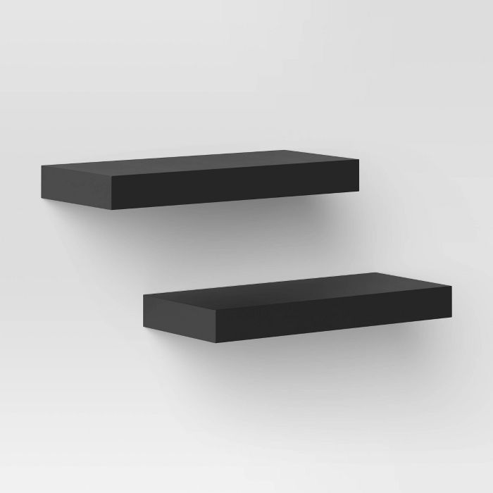 Set of 2 16" Wood Ledge Wall Shelf - Threshold™ | Target