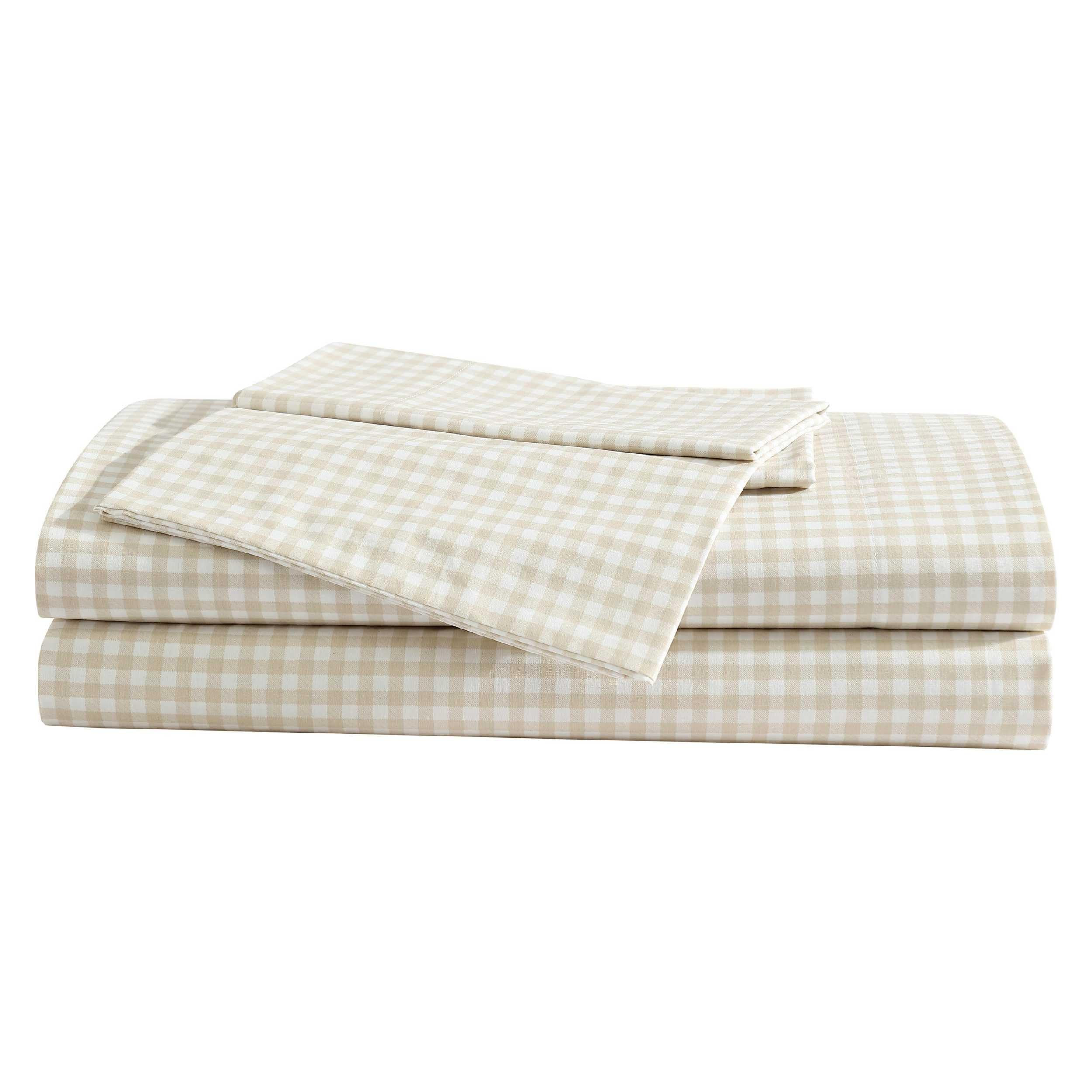 Eddie Bauer - Sheet Set, Cotton Percale Bedding with Matching Pillowcase, Crisp & Breathable, 200... | Amazon (US)