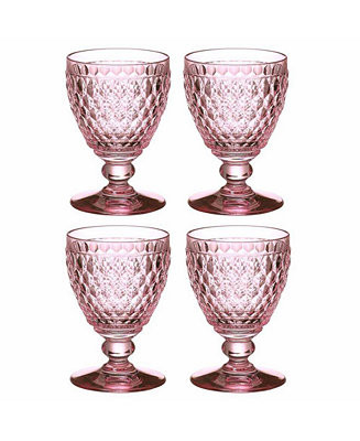 Villeroy & Boch Boston Rose Goblet, Set of 4 & Reviews - Glassware & Drinkware - Dining - Macy's | Macys (US)
