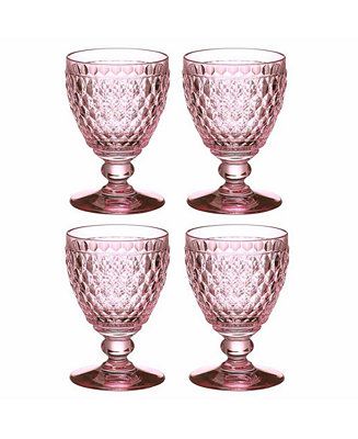 Villeroy & Boch Boston Rose Goblet, Set of 4 & Reviews - Glassware & Drinkware - Dining - Macy's | Macys (US)