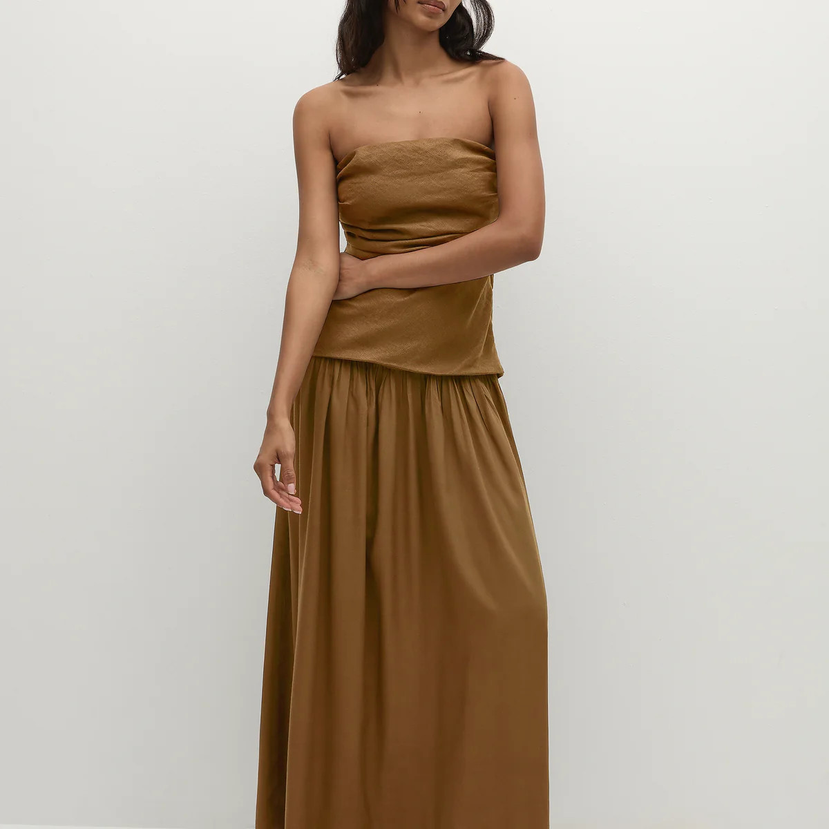 Hedy Maxi Dress Tobacco - Final Sale | Faithfull (AU)
