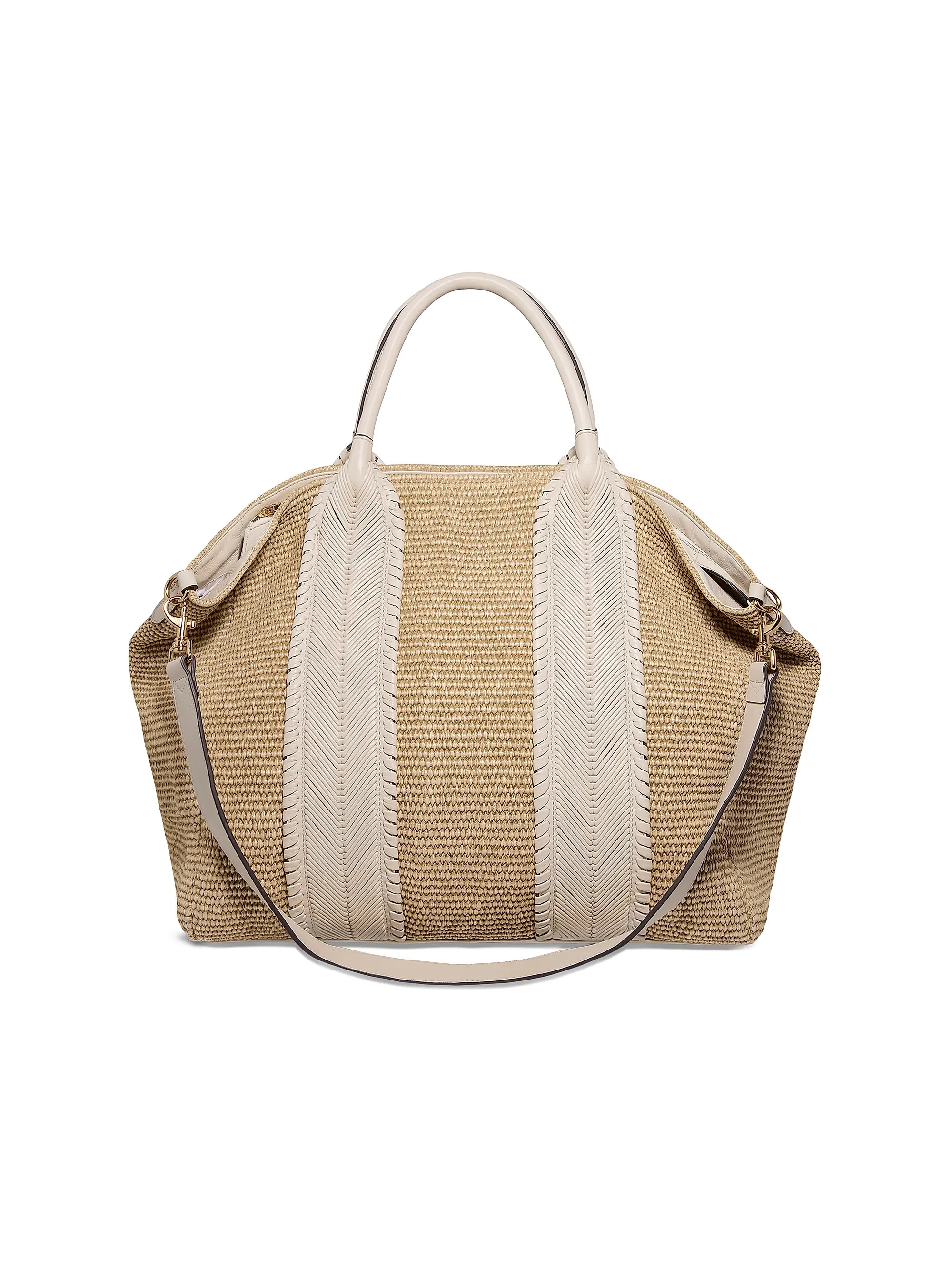 All For Love Raffia Convertible Top Zip Tote Bag | Saks Fifth Avenue