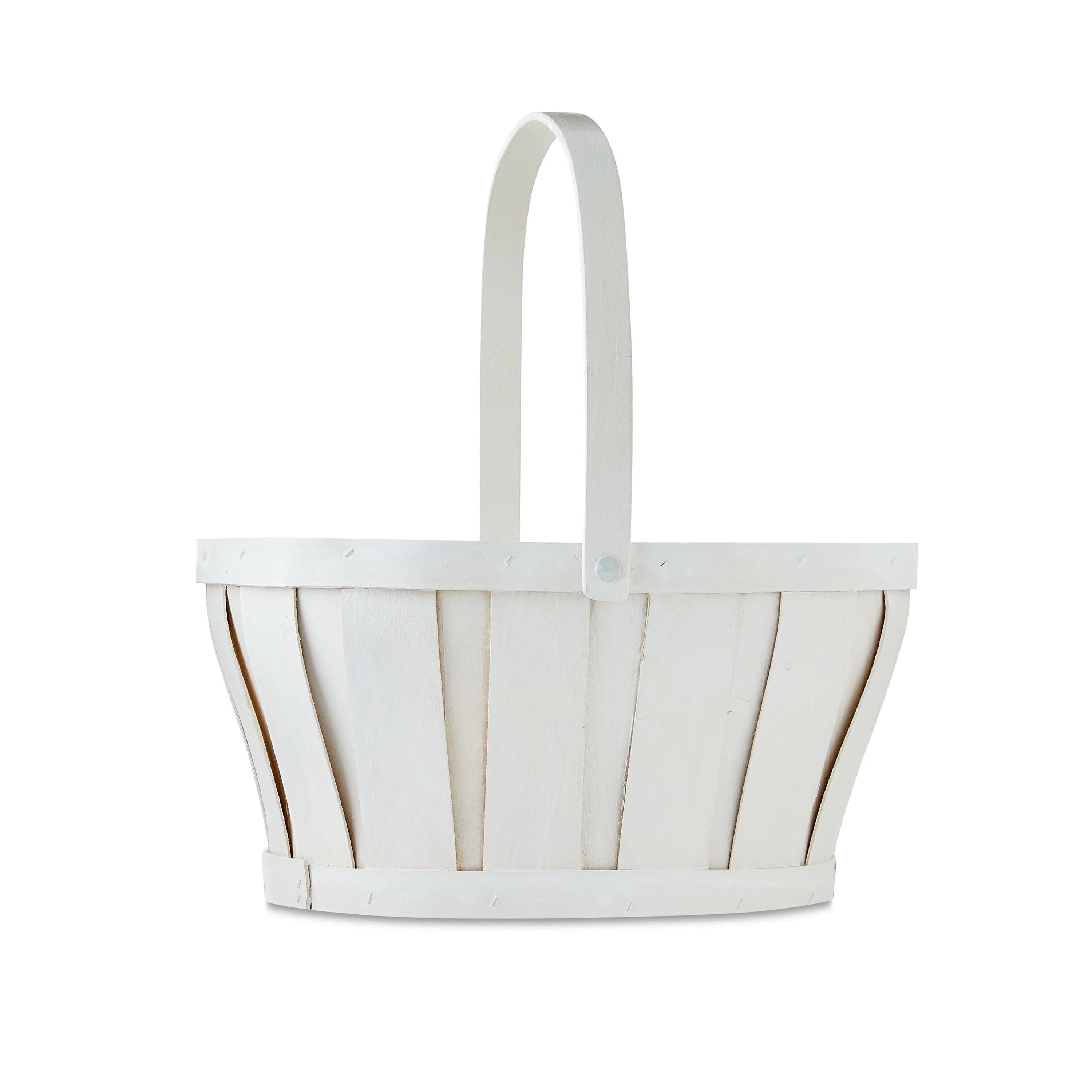 Easter Oval White Woodchip Basket, 12 in, 9.5 in x 13 in, by Way To Celebrate | Walmart (US)