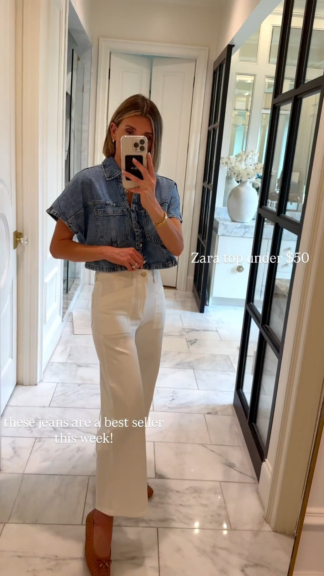 These jeans are a best seller this week! These fit tts I'm 5'7 wearing size 25.

#LTKsummer #LTKjeans