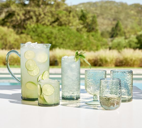 Hammered Outdoor Tall Drinking Glasses - 20 oz. | Pottery Barn (US)