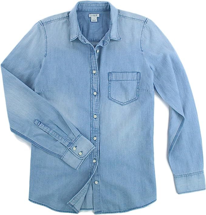 J. Crew Women's Chambray Shirt in Multiple Sizes | Amazon (US)