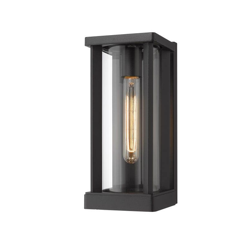 Z-Lite 586S Glenwood Single Light 13" Tall Outdoor Wall Sconce Black Outdoor Lighting Wall Sconces | Build.com, Inc.