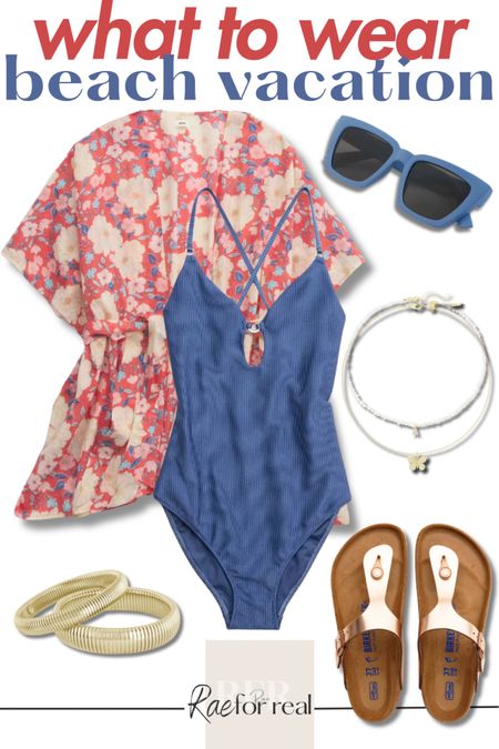 What to wear for a beach vacation -  here’s a great outfit idea for the beach or poolside.

Resort wear, vacation outfit, travel, pearl necklace, layered necklace, bracelet, stack, summer outfit, spring outfit, Birkenstock, slides, vacation outfit, bathing suit, swimsuit, cover-up, gaze fabric, matching set. 

#LTKtravel #LTKfindsunder100 #LTKswim