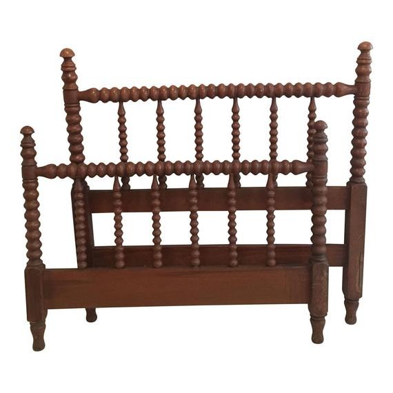 Antique Twin Jenny Lind Style Spindle Bed | Etsy (US)