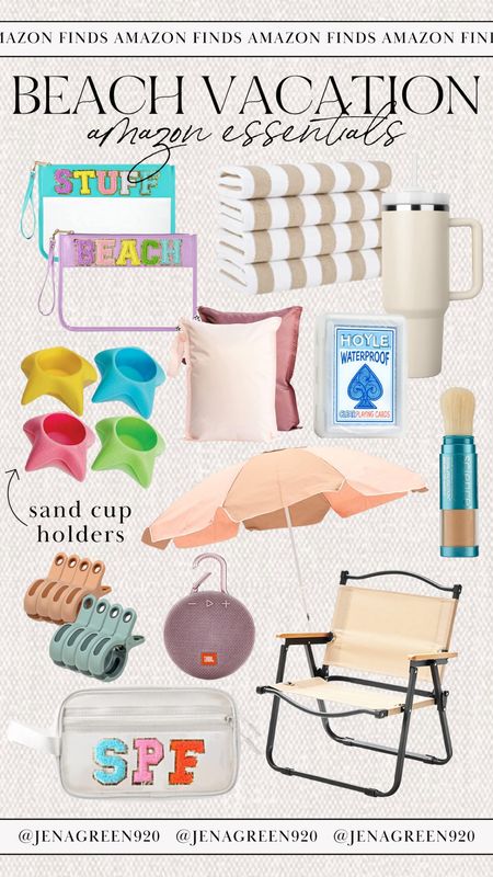 Beach Vacation | Vacation Accessories | Beach Essentials | What to Pack for the Beach | Beach Umbrella | Clear Pouches | Stoney Clover Look for Less 

#LTKtravel #LTKSeasonal #LTKswim