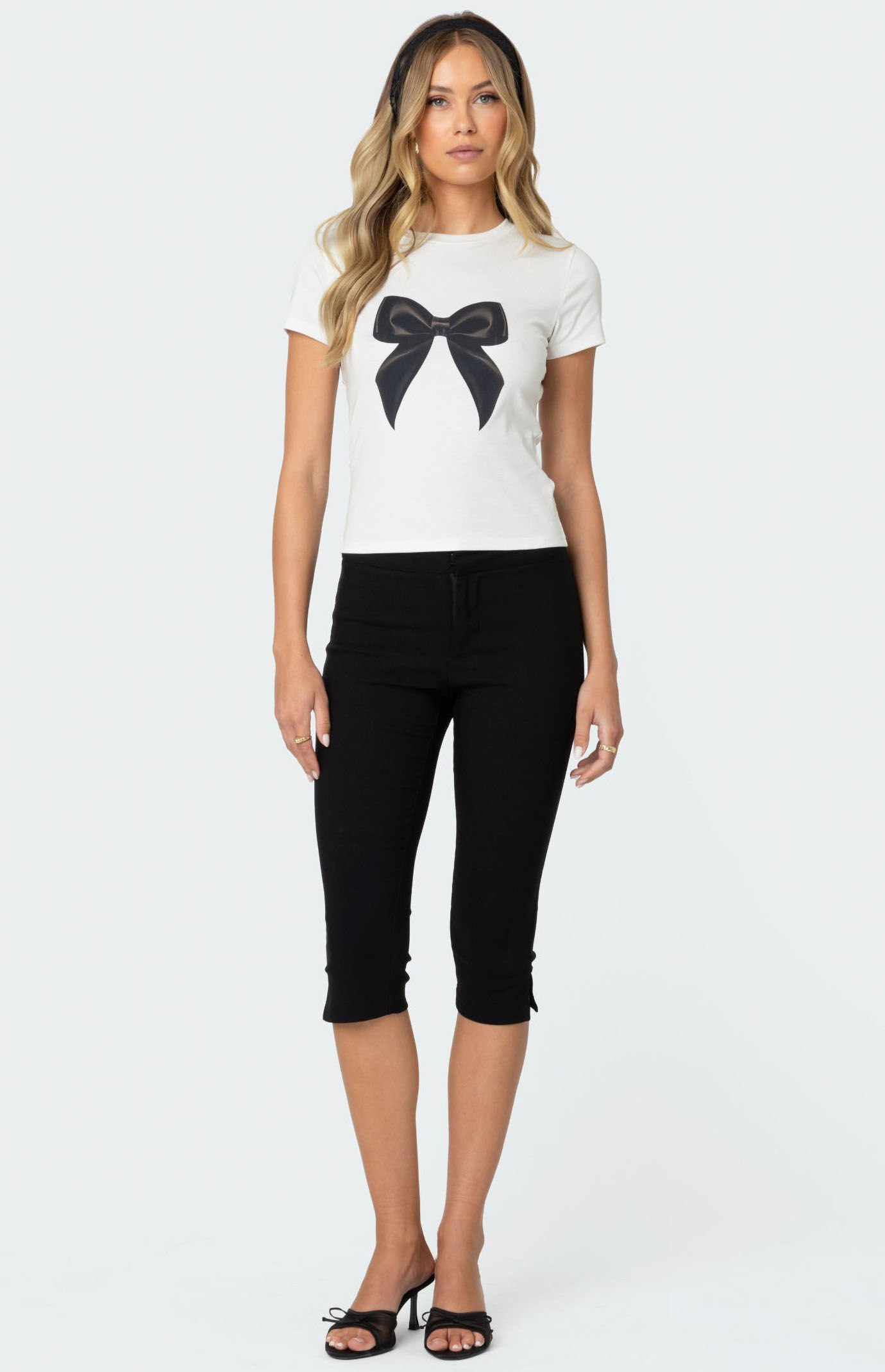 Edikted Women's Sarafina Capri Pants in Black - Size XS | PacSun