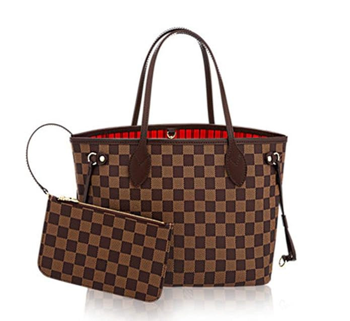 Womens Classic Canvas Neverfull Top-Handle Tote Bag Large Volume Shoulder Bag | Amazon (US)