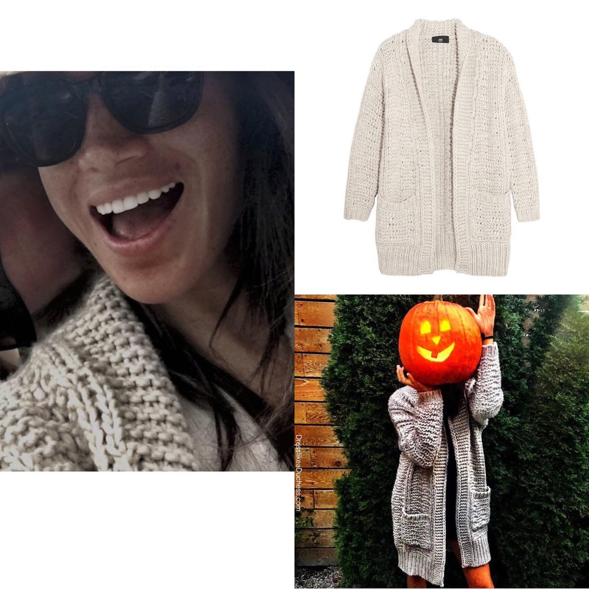 Meghan wearing Line ‘Curtis’ cardigan #sweater