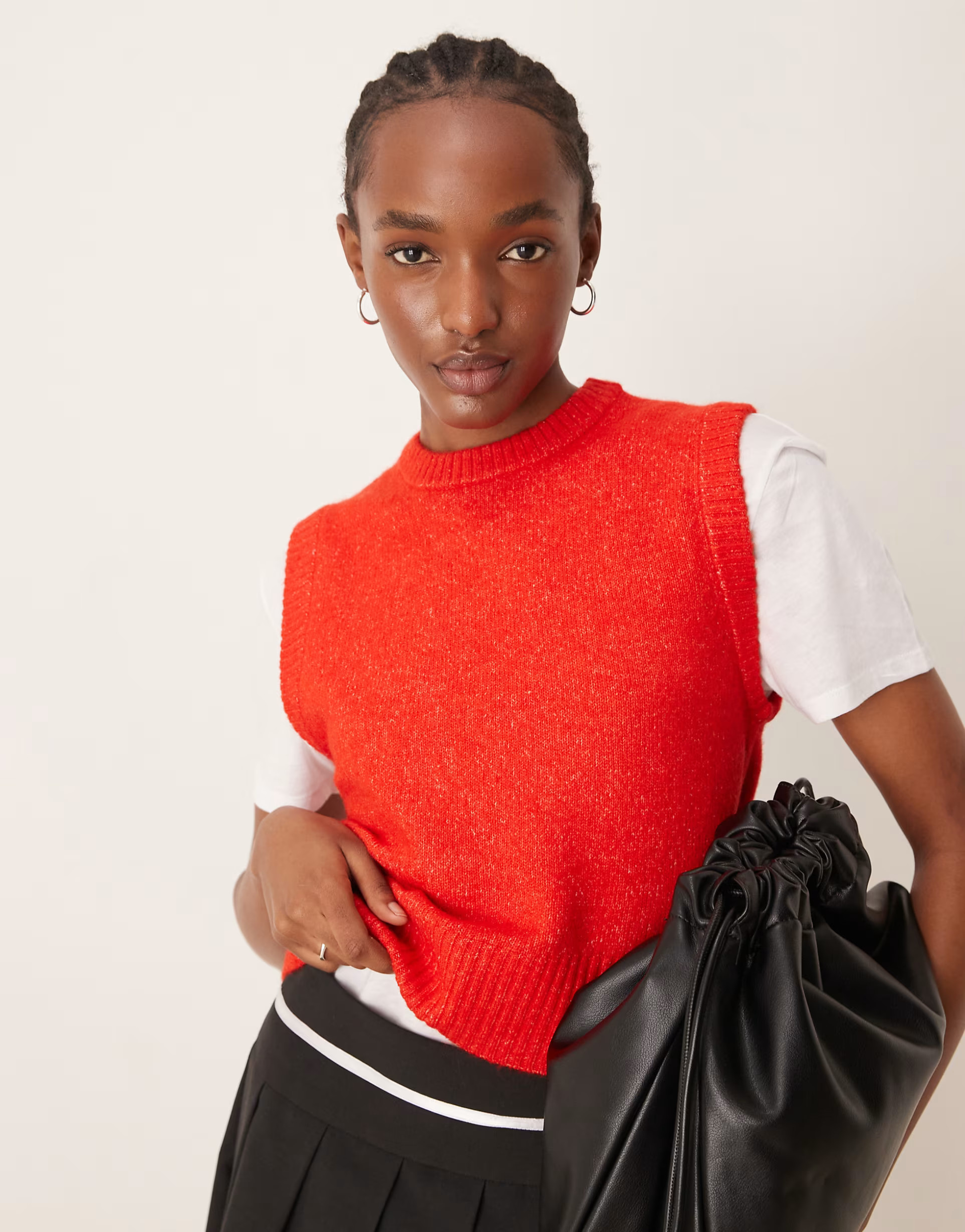 Pimkie knitted vest jumper in red | ASOS | ASOS (Global)
