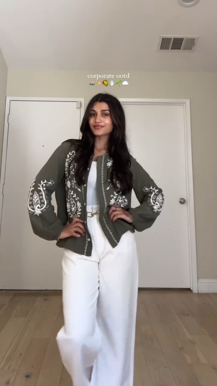 corporate ootd 🪷✨🥭🪞🌱☁️