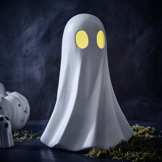 Buy Argos Home White Light Up Ceramic Ghost Halloween Decoration | Halloween decorations | Argos | argos.co.uk