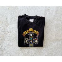 Vintage T-Shirt | Guns & Roses Rock Band Music Concert Tour Graphic Tee Top Shirt Pullover Black Size S | Etsy (US)