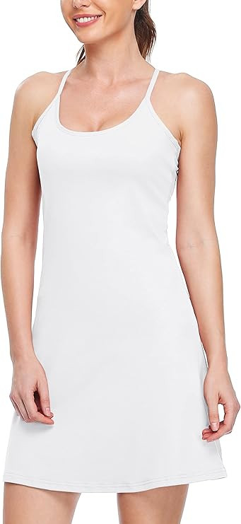 Willit Women's Exercise Dress Tennis Golf Workout Dress with Built-in Bra Yoga Athletic Dress wit... | Amazon (US)