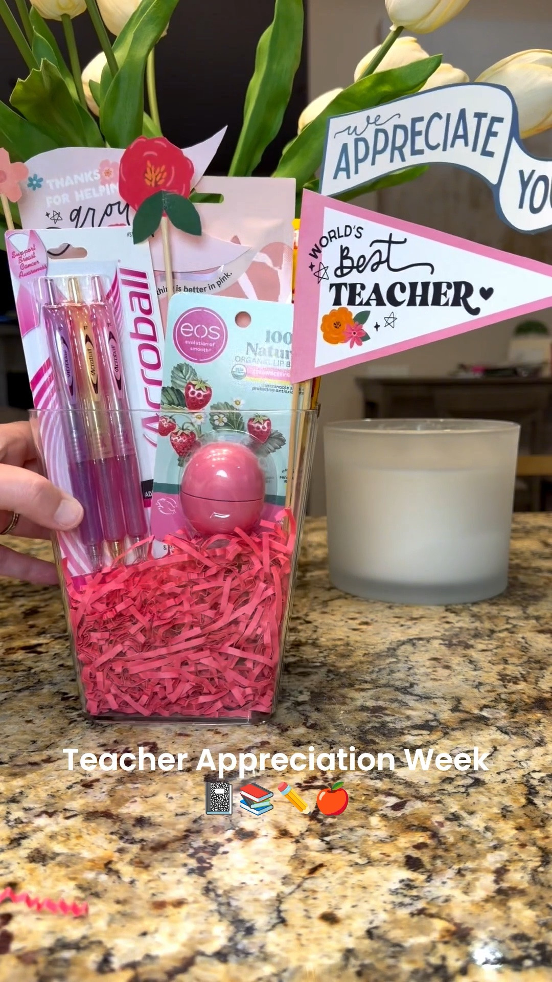 Teacher gift, but make it EASY 👏✨
These printables from @thelettervee  seriously did all the work for me just print, cut and pop them into a gift… done 💕
Obsessed with how this turned out and my daughter’s teacher is going to love it 🥹🍎
Everything is linked in my LTK storefront for you!
#teacherappreciation #teachergiftideas #easygiftideas #momlife #diygifts #THELETTERVEE #ad