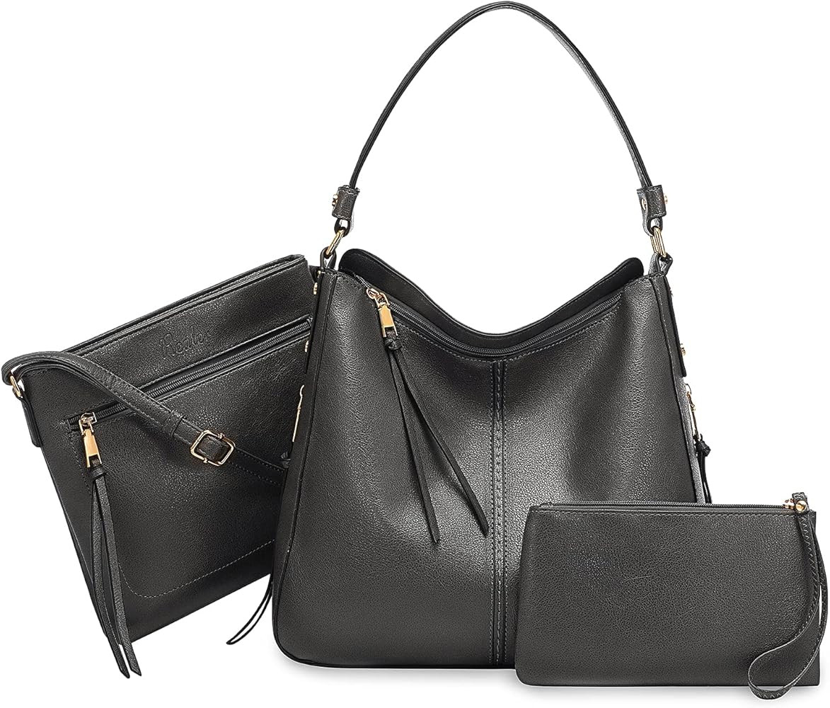 Realer Hobo Bags for Women Shoulder Bag Faux Leather Tote Large Crossbody Bags | Amazon (US)