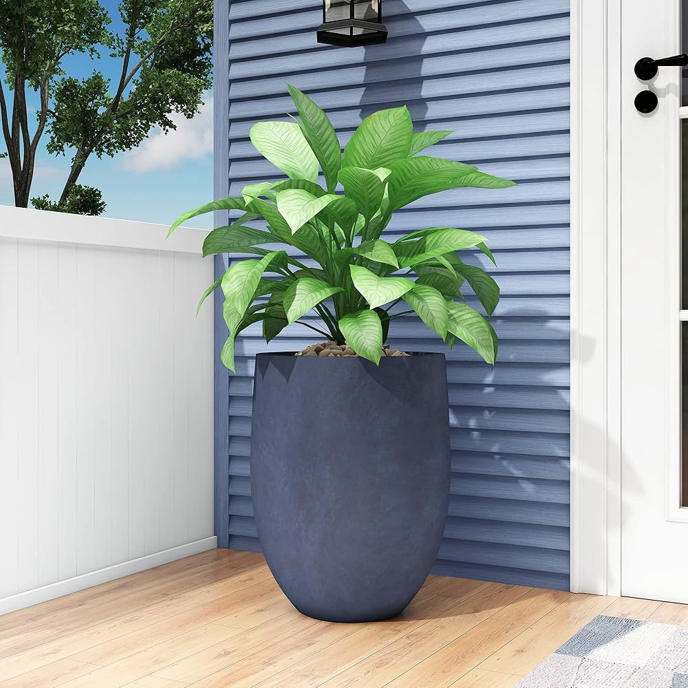 Kante RRC0066A-C60121 Concrete Tall Planter, 21.7" H Large Outdoor Indoor Planters, Decorative Po... | Amazon (US)