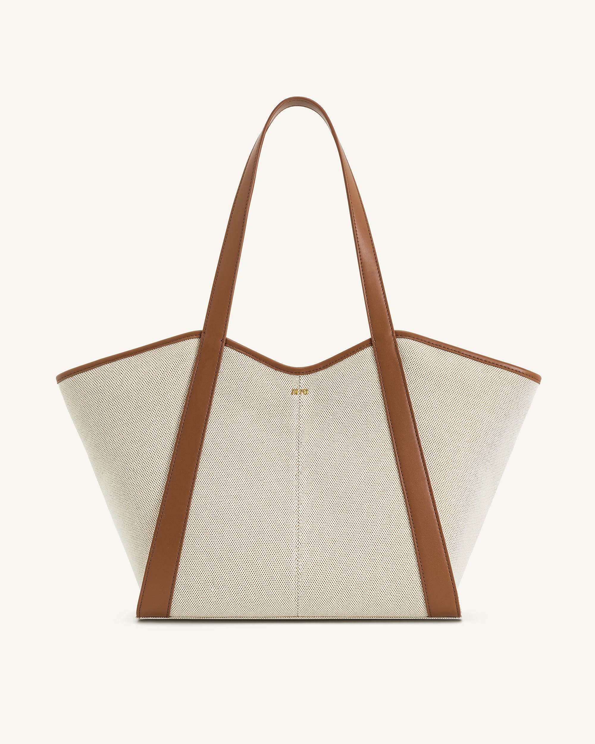 Kiana Large Capacity Tote Bag - Brown Canvas | JW PEI US