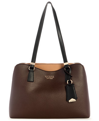 GUESS Women's Lyndi Large Girlfriend Satchel Bag - Macy's | Macy's
