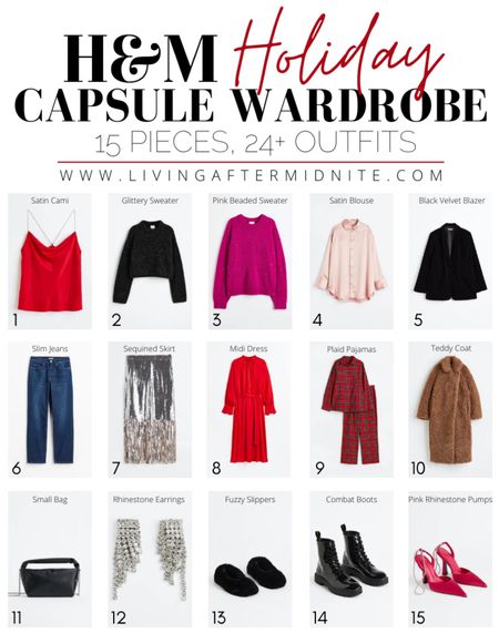 H&M Holiday Capsule Wardrobe / Christmas outfits / holiday outfit

#LTKstyletip #LTKSeasonal #LTKHoliday