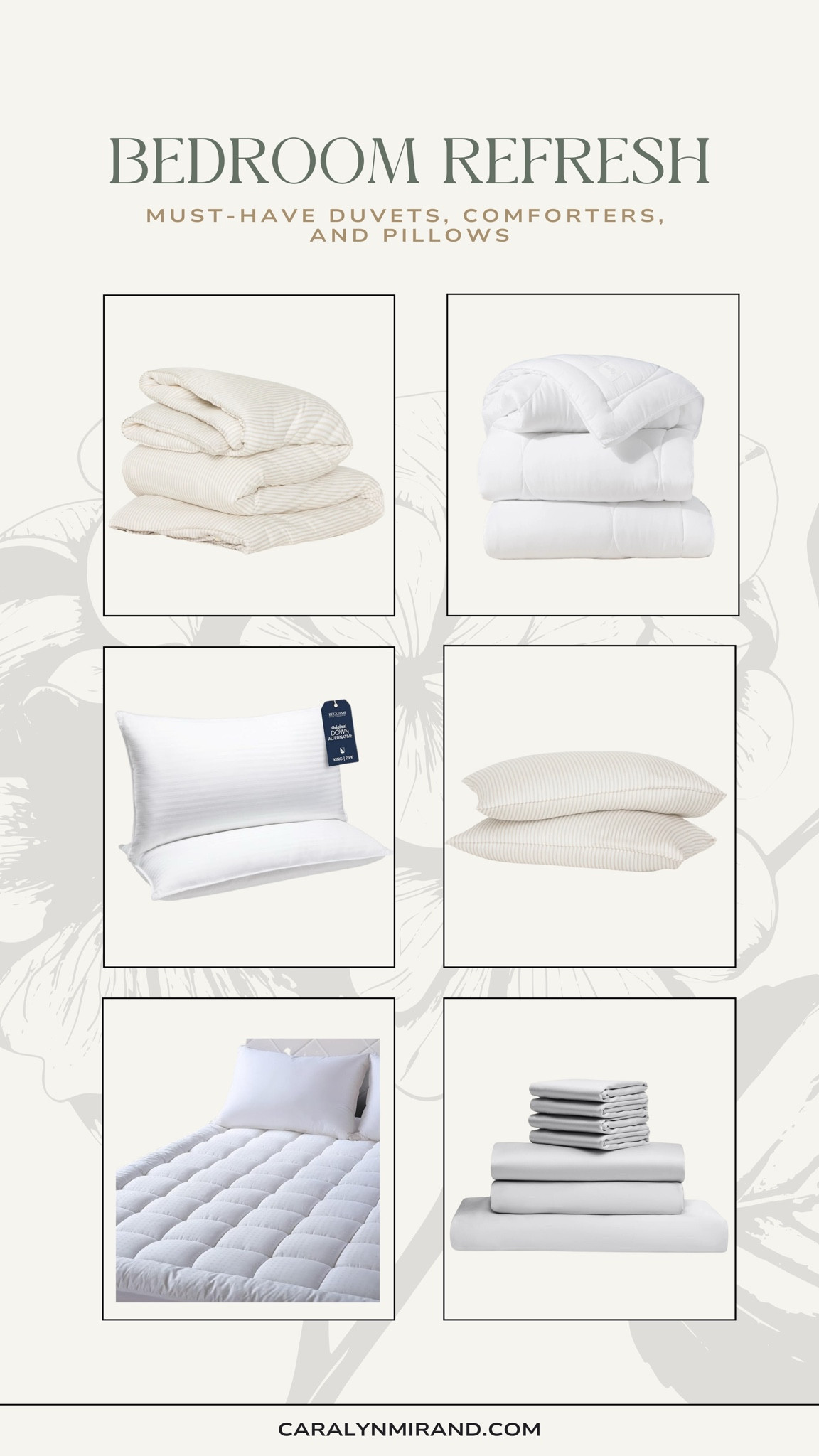 Bedroom refresh - duvet, duvet covet, sheets, pillows, and more! 

#LTKHome #LTKStyleTip