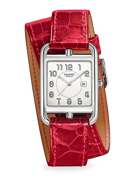 Cape Cod 29MM Stainless Steel & Alligator Strap Watch | Saks Fifth Avenue