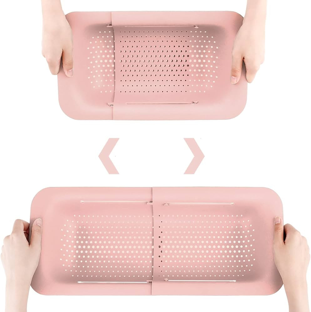 Collapsible Colander Kitchen Extendable Strainer Fruits Vegetables Noodle Pasta Food Drain Basket... | Amazon (US)