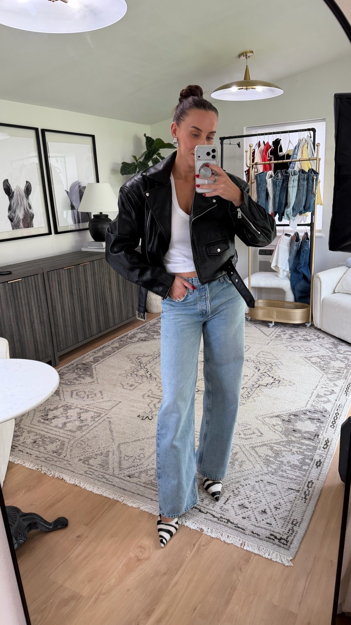 Date night outfit 🍸 

Leather jacket: S
Tank: M 
Denim: 27

#LTKootd #LTKSeasonal #LTKgrwm