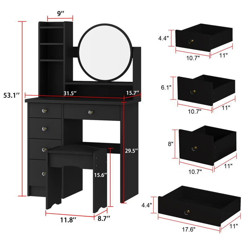 Cashius Vanity | Wayfair North America