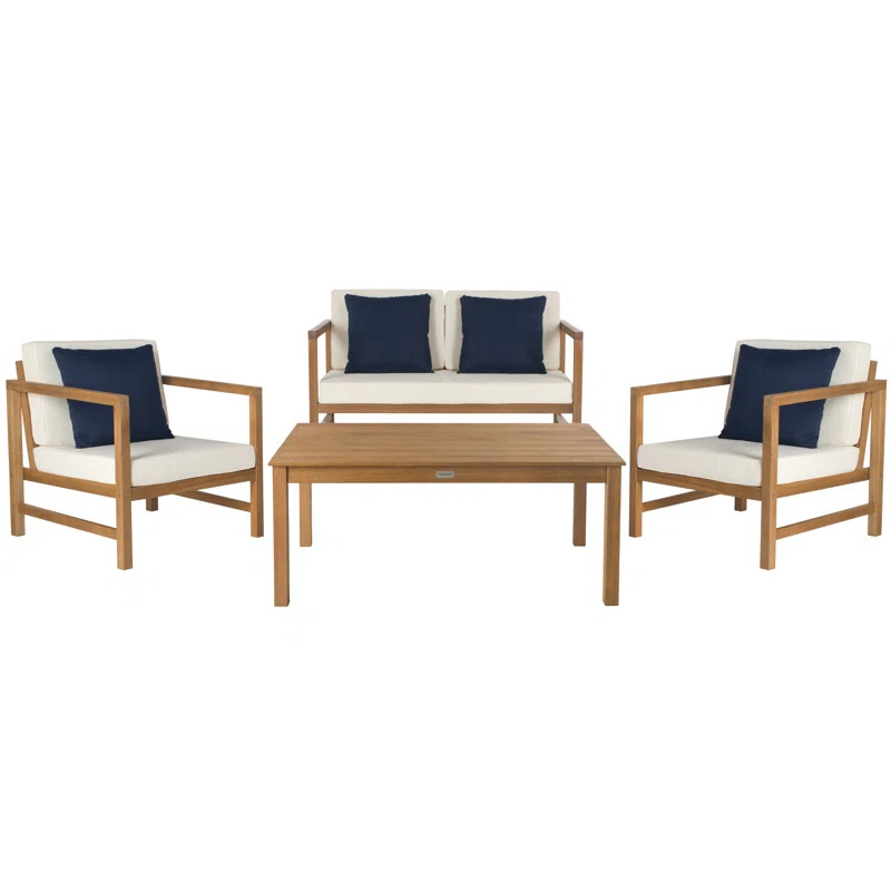 Hume 4-Piece Sofa Seating Group with Cushions | Wayfair North America