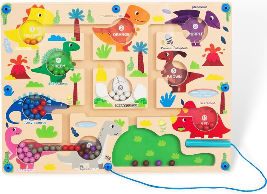 Magnetic Color Number Maze for Toddlers,Montessori Counting Board | Amazon (US)