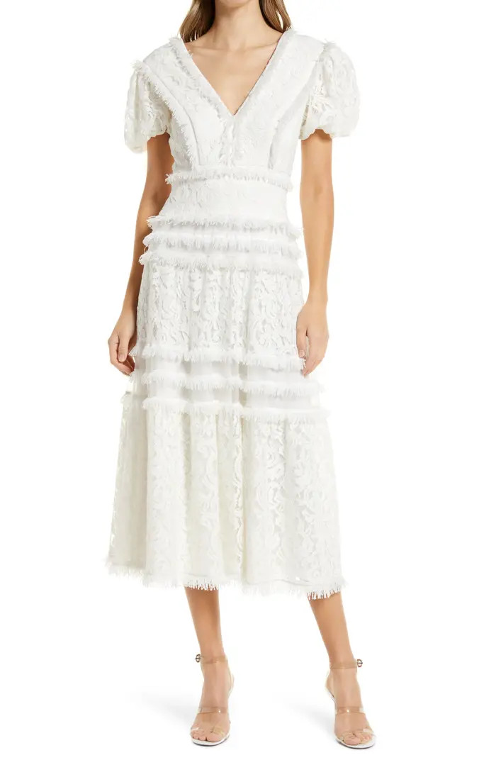 Tadashi Shoji Tiered Midi Dress | Nordstrom | Nordstrom