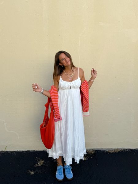sunday service ootd🩵 

white dress, summer outfit, purse, free people, adidas sambas, summer dress 

#LTKTravel #LTKItBag #LTKSeasonal