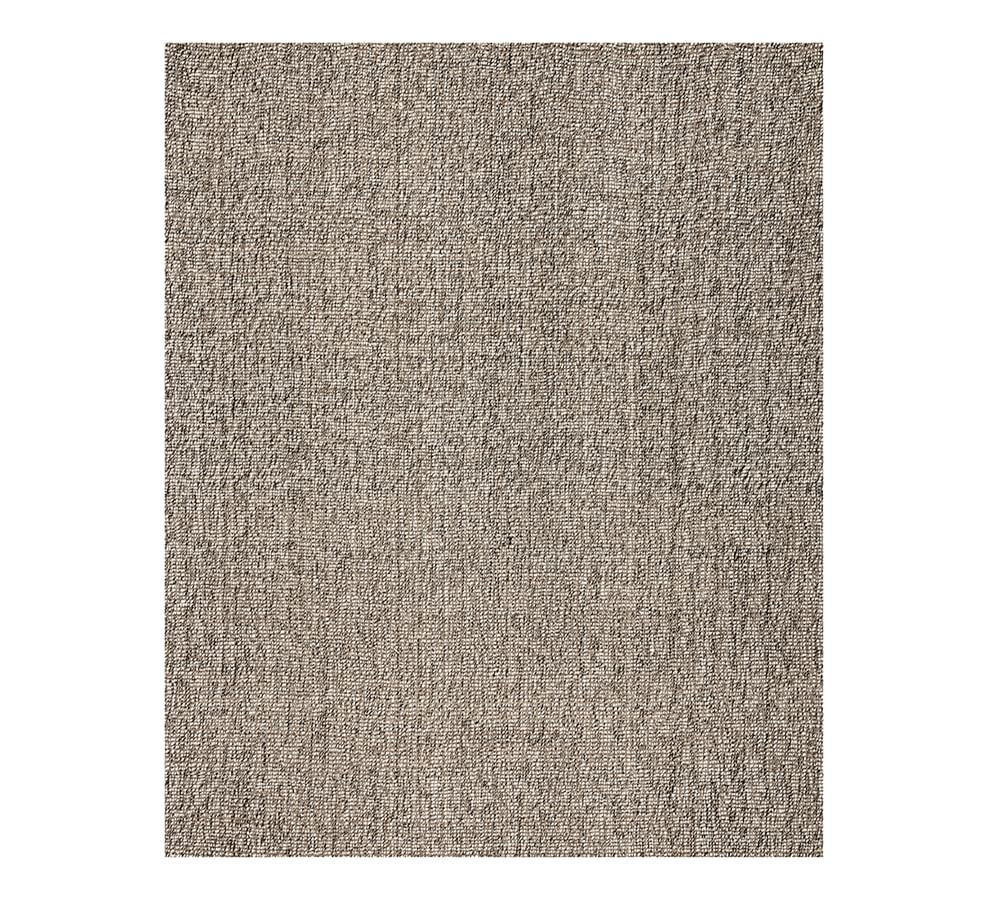 Chunky Wool/Jute Rug, 8 x 10', Gray | Pottery Barn (US)