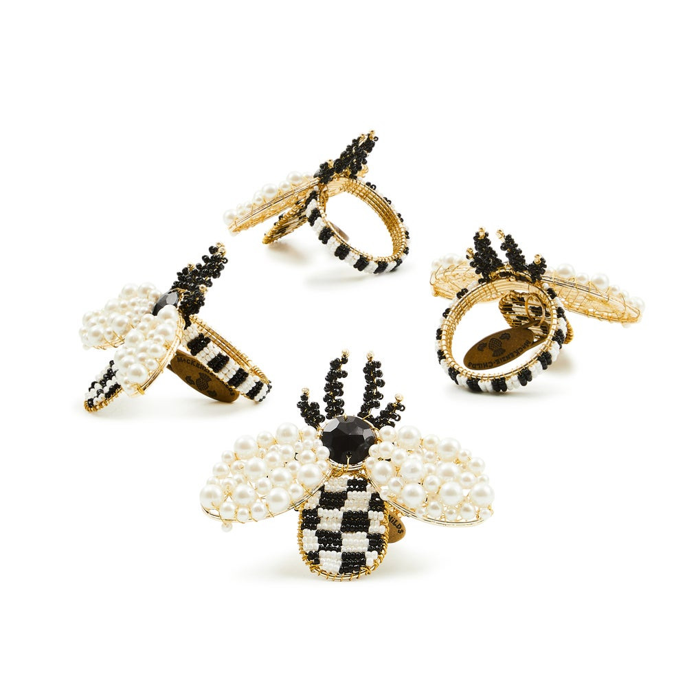 Bee Napkin Rings, Set of 4 | MacKenzie-Childs