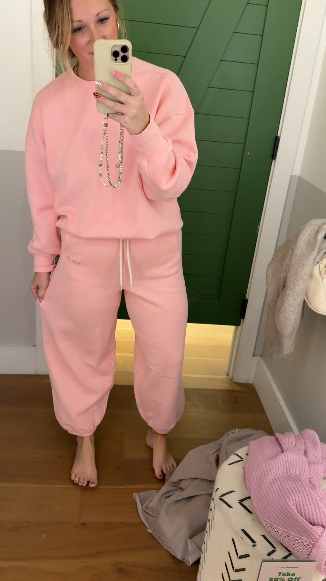 My second set in this style. I got the brown and had to go back and get the pink. The softest sweatsuit I’ve ever worn. Wearing a medium in both  

#LTKSeasonal #LTKMidsize #LTKSaleAlert