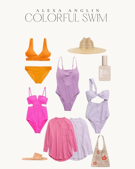 Swim, swimsuit, bikini, one piece, coverup, beach bag, hat, sunscreen, vacation, maternity // 

#LTKsalealert #LTKunder100 #LTKswim