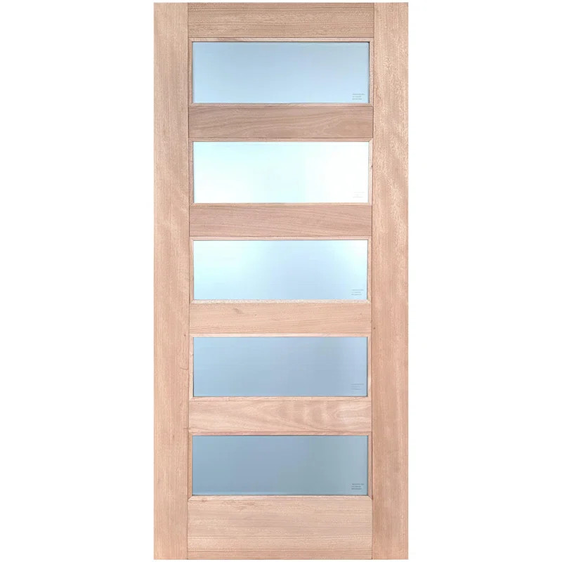 80'' Glass Wood Front Entry Doors | Wayfair North America