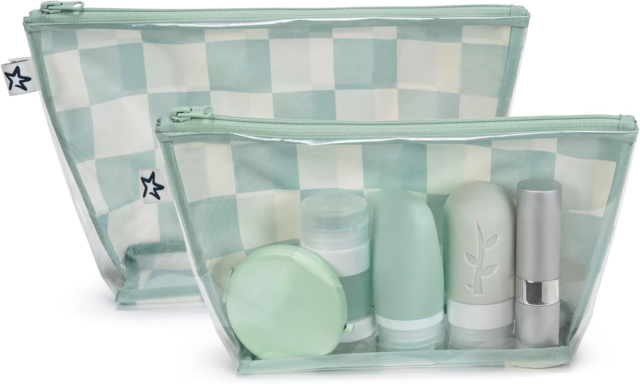 Tiny Twinkle Mess-proof Travel Bags, Airline Compliant, Zipper Closure, Clear Front Pouch, Diaper... | Amazon (US)