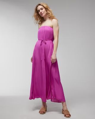 Crinkle Satin Oversized Maxi Bra Dress | SOMA