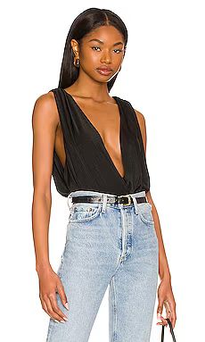 Free People Night Owl Bodysuit in Black from Revolve.com | Revolve Clothing (Global)