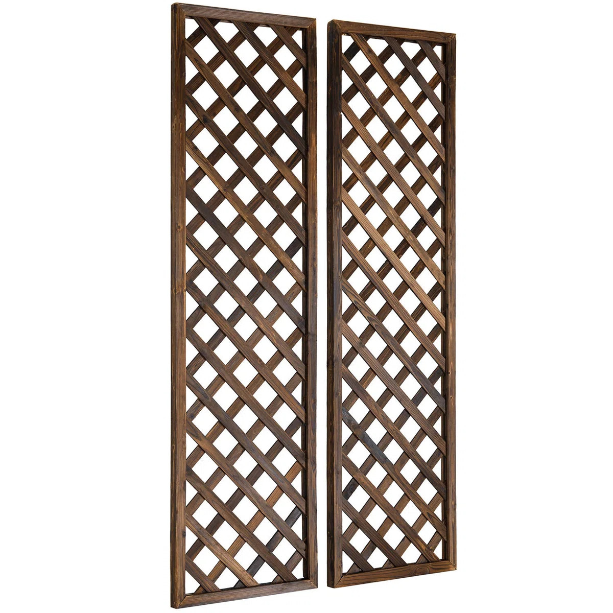 Arlmont & Co. Kalvo 70.86'' H x 1.18'' W Wood Lattice Panel Trellis & Reviews | Wayfair | Wayfair North America