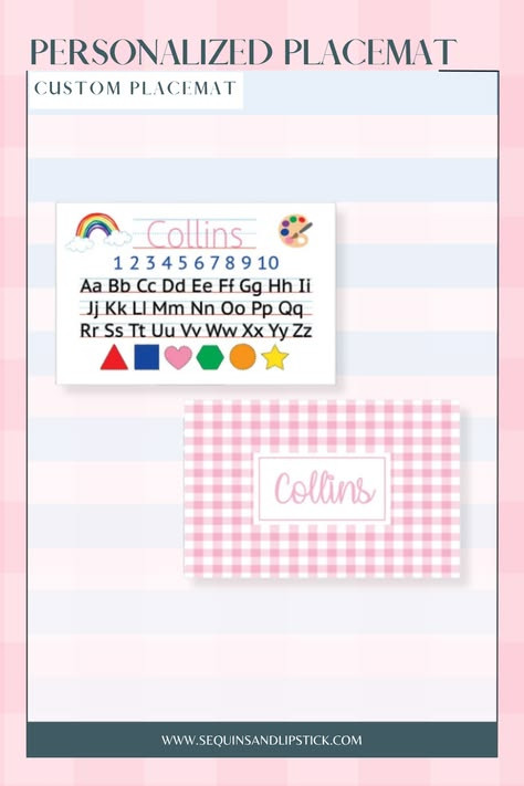 Make mealtime extra special with a personalized kids placemat featuring your child’s name! Perfect for toddlers and preschoolers, these custom table mats are great for home, daycare, or as a unique birthday gift. 

 #LTKmomlife #LTKBaby #LTKMens