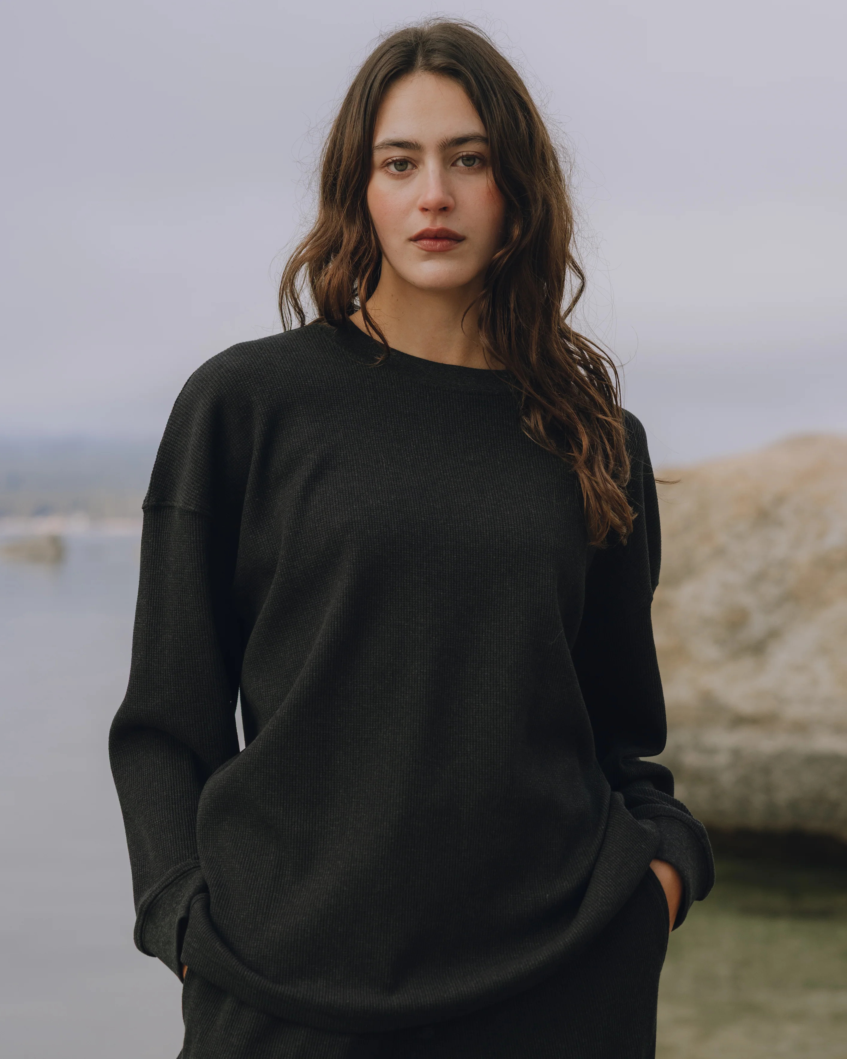 Oversized Thermal - Charcoal Grey | Daily Drills LLC