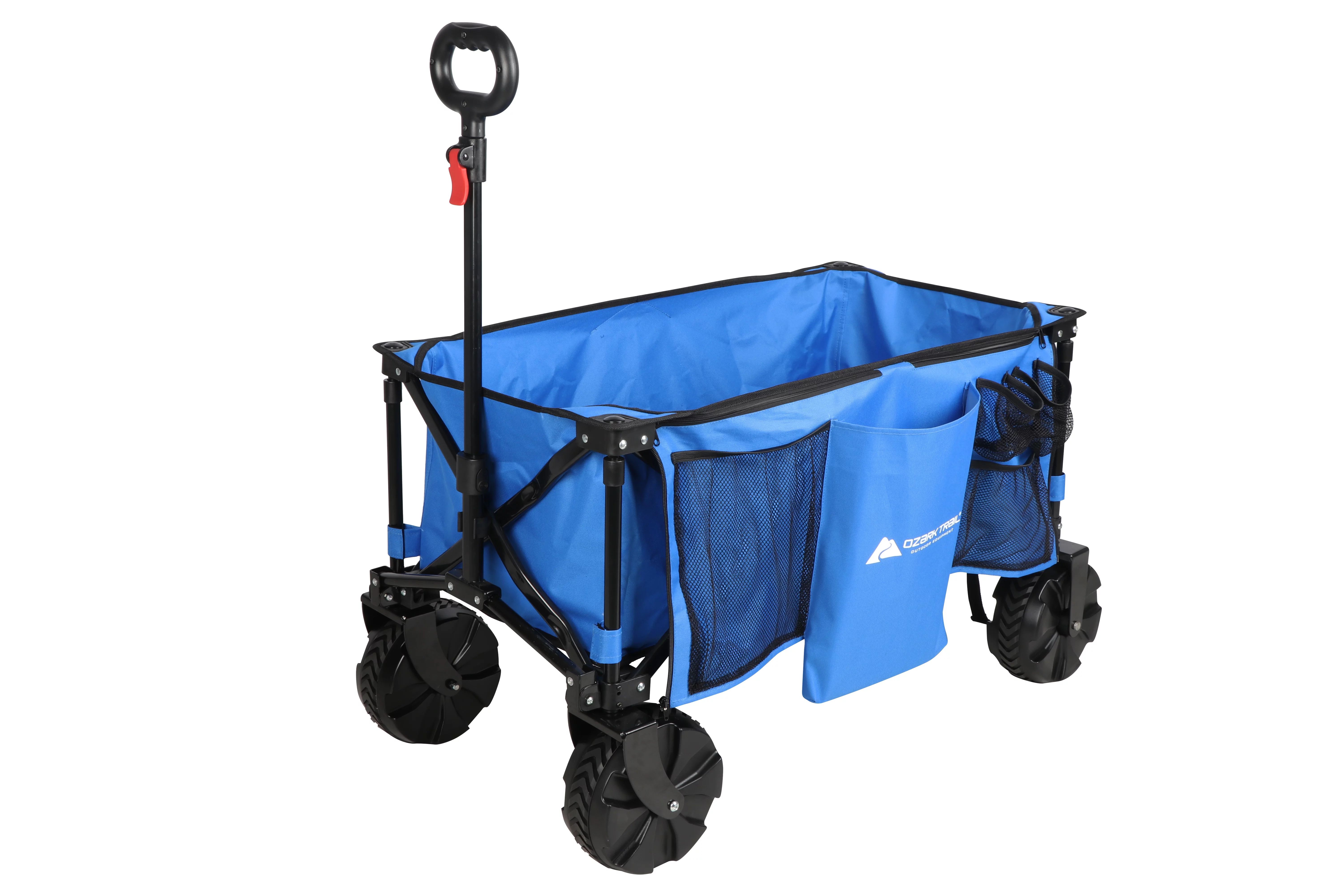 Ozark Trail Camping All-terrain Folding Wagon with Oversized Wheels, Blue | Walmart (US)