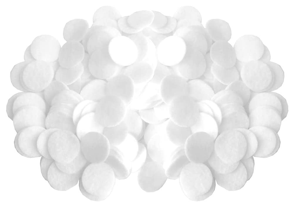 400PCS Felt Circles 1 Inch White Thick Craft Felt Pads for DIY Projects Sewing Handcraft Make Hairpi | Amazon (US)